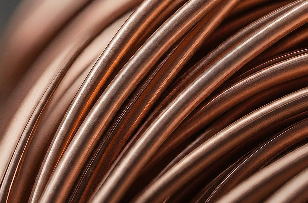 copper cable close up