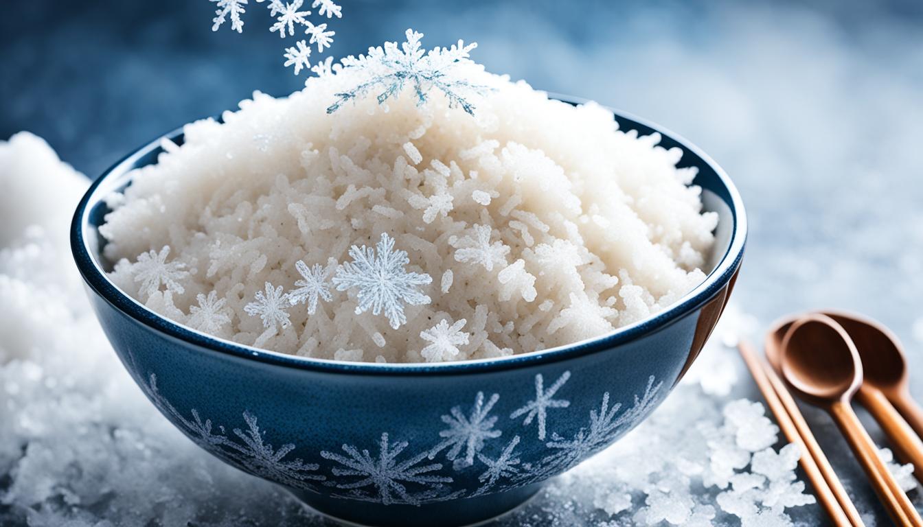 bevroren rijst opwarmen