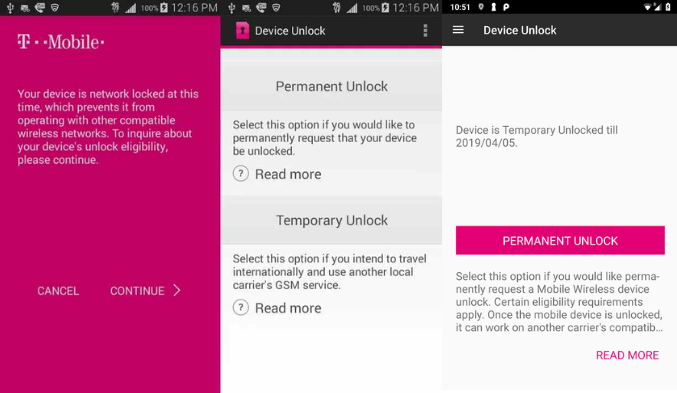 T-Mobile Unlock Policy