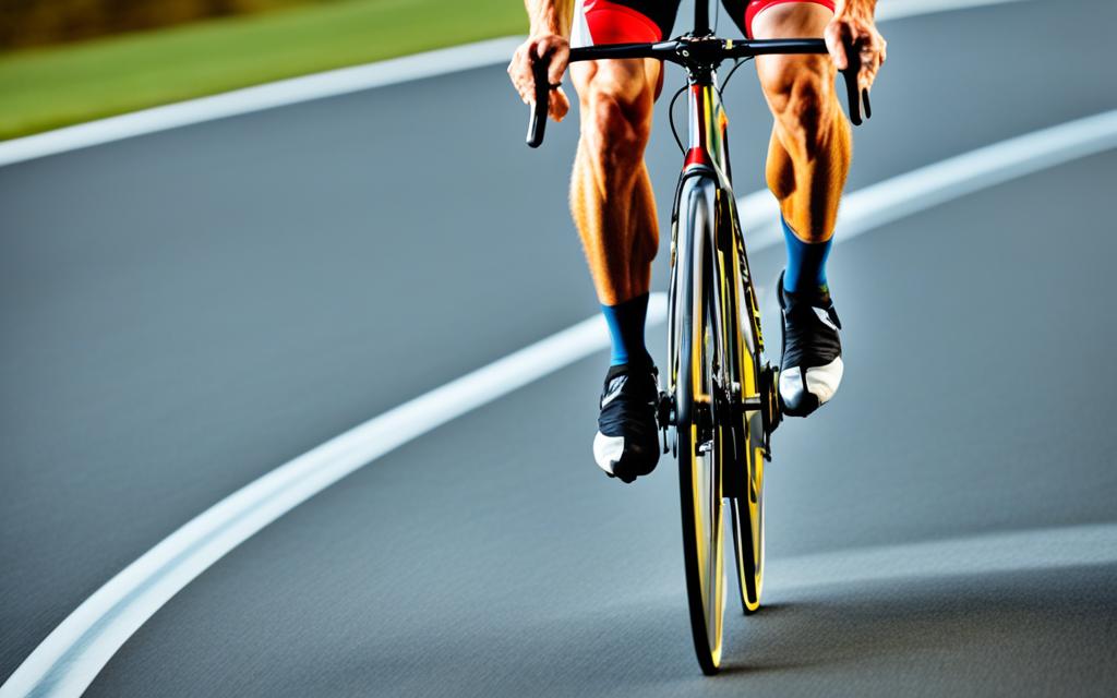 Radfahren Muskelentwicklung beim Oberschenkel