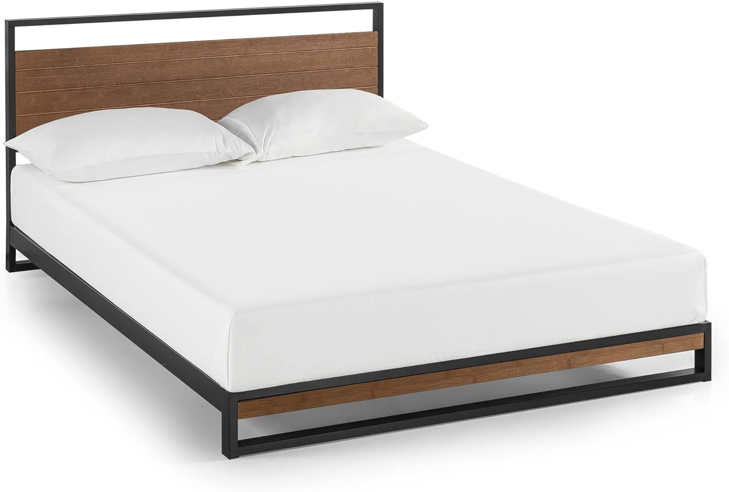 Zinus Suzanne Metal and Wood Platform Bed
