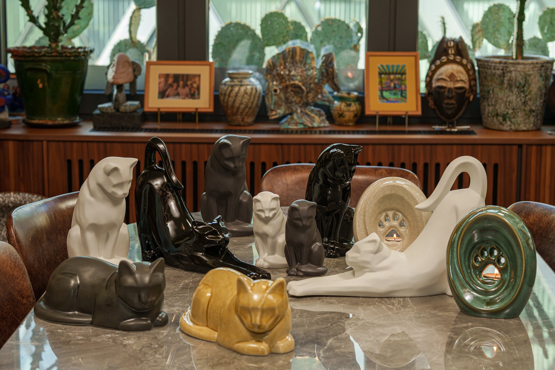 Ceramic Pet Urns for Ashes by Pulvis. Handmade Ceramic Urns