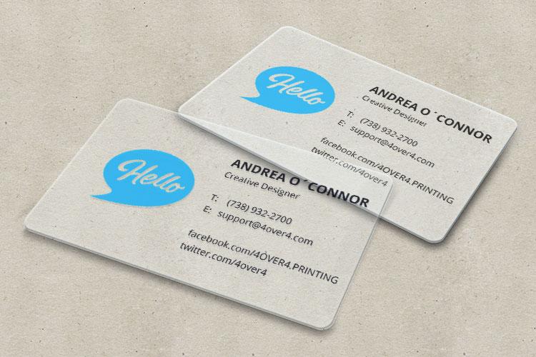 credit card looking business cards